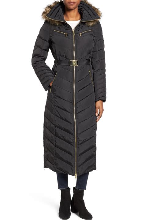 michael kors women long coat|michael kors ladies padded coats.